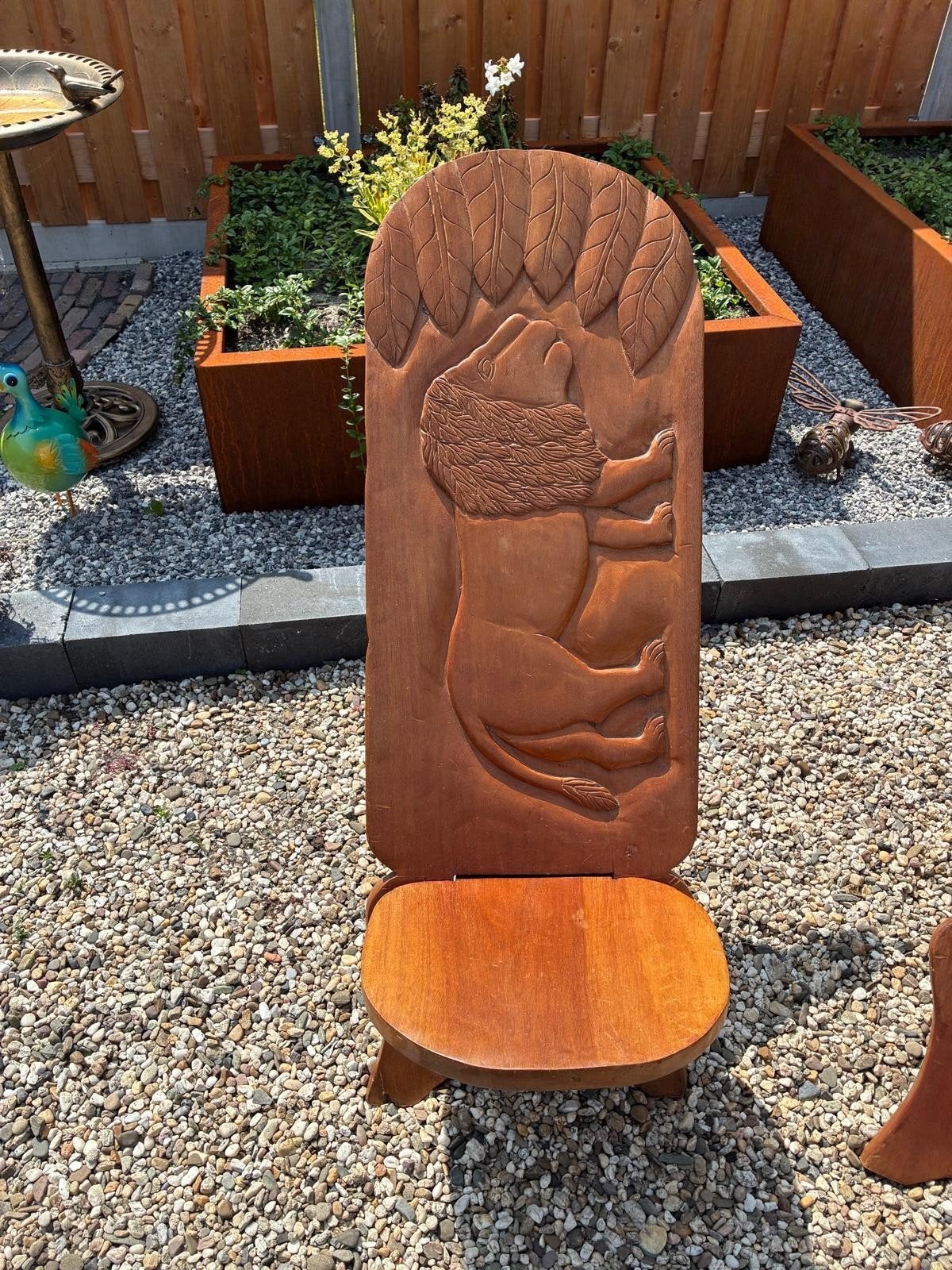 Afrikaanse stoeltjes, Ophalen, Gebruikt, Hout, Vijf, Zes of meer stoelen