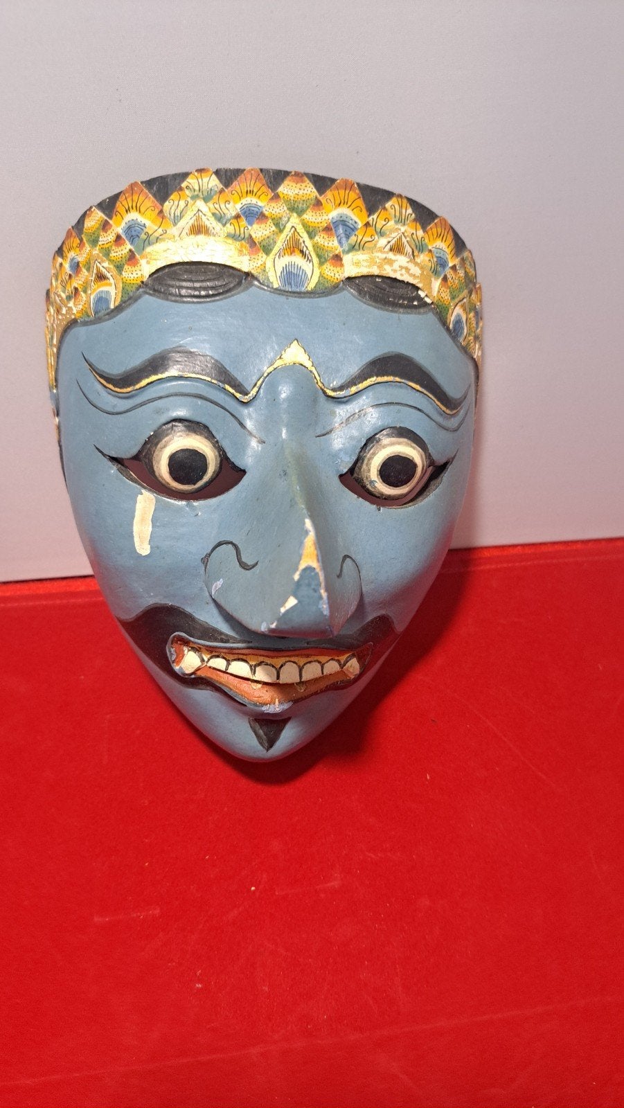 Handgesneden Balinees masker - Hout - Indonesië, Antiek en Kunst, Kunst | Niet-Westerse kunst, Hout, Masker, Ophalen of Verzenden