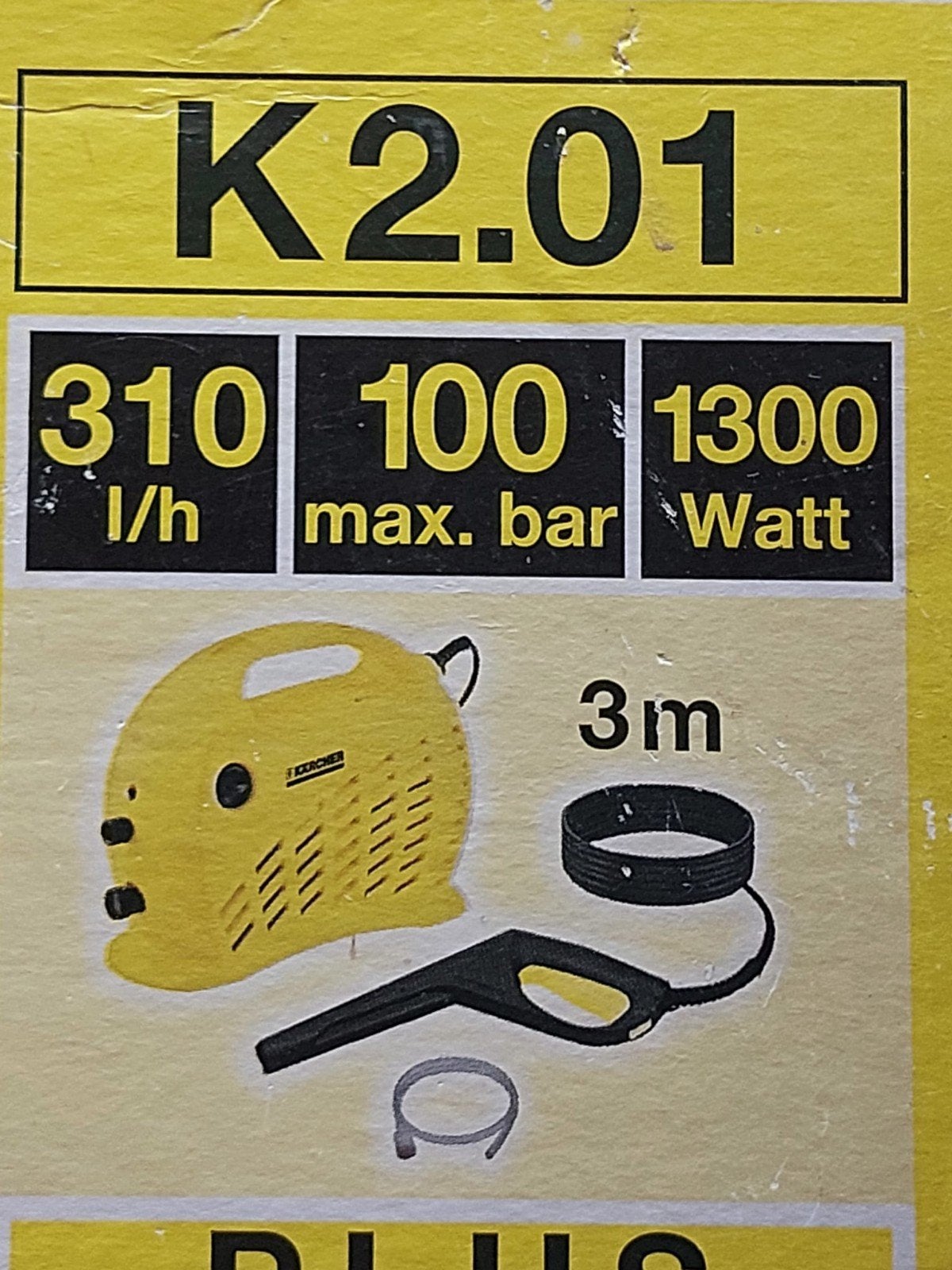 Kärcher K2.01 Hogedrukreiniger met Terrasreiniger, Tuin en Terras, Hogedrukreinigers, Ophalen, Gebruikt, Elektrisch, Kärcher
