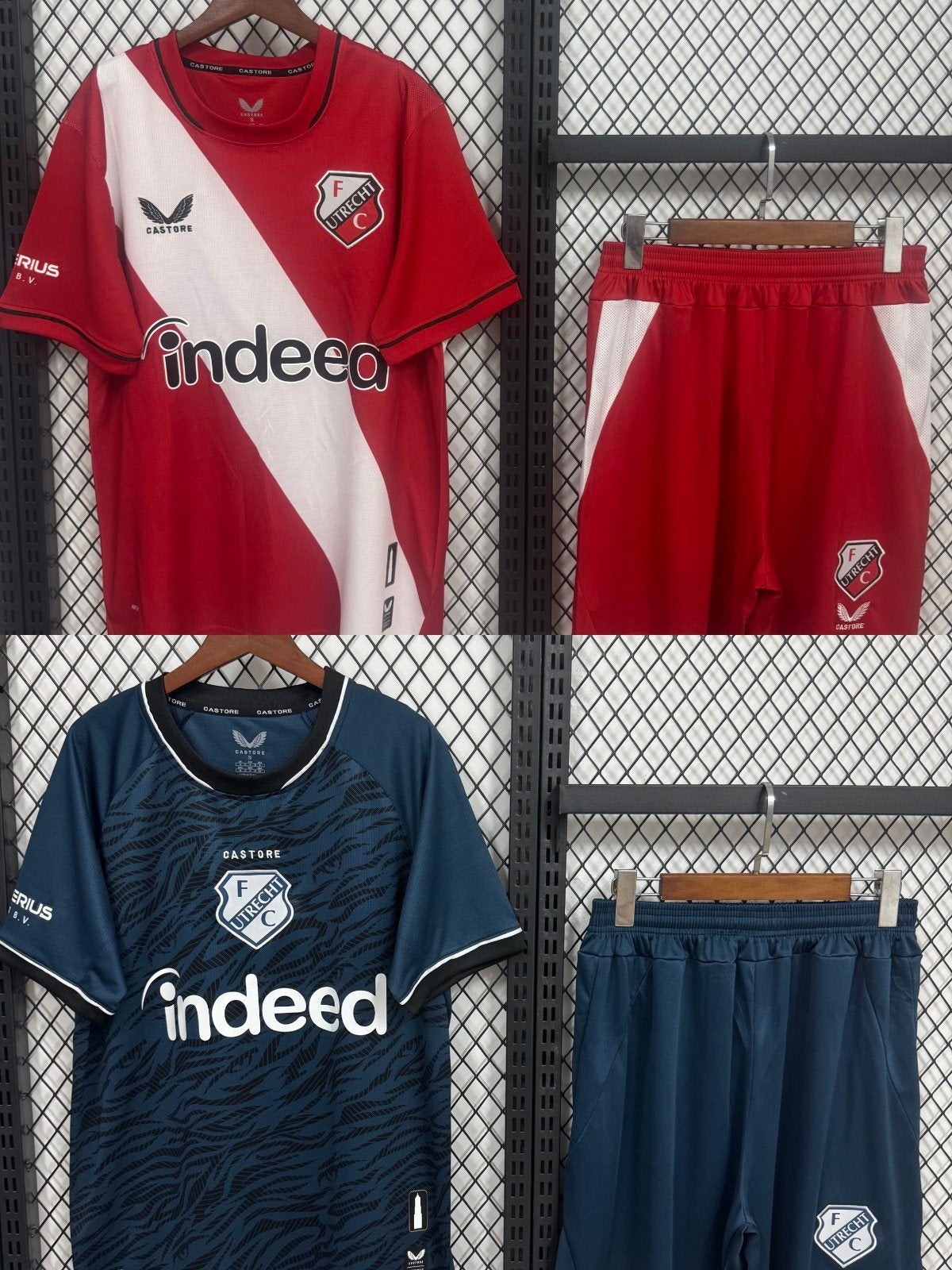 FC Utrecht thuis en uit tenue shirt en broekje 26 27, Maat XS of kleiner, Ophalen of Verzenden, Zo goed als nieuw, Shirt