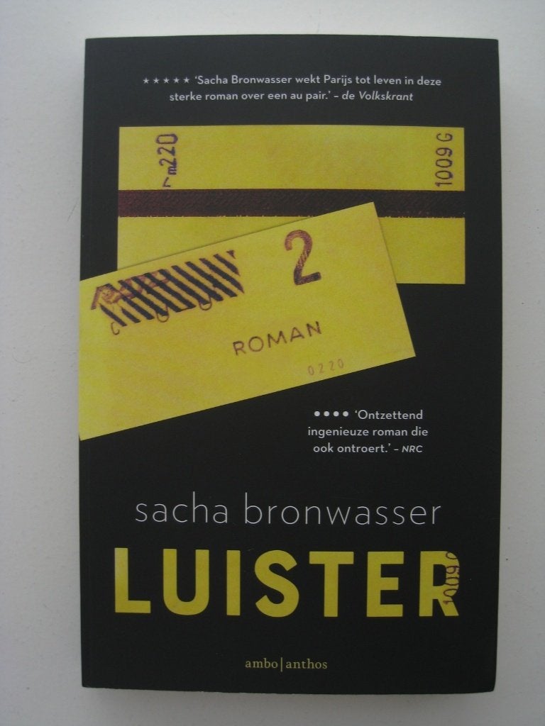 Sacha Bronwasser – Luister, Boeken, Ophalen of Verzenden, Zo goed als nieuw, Nederland