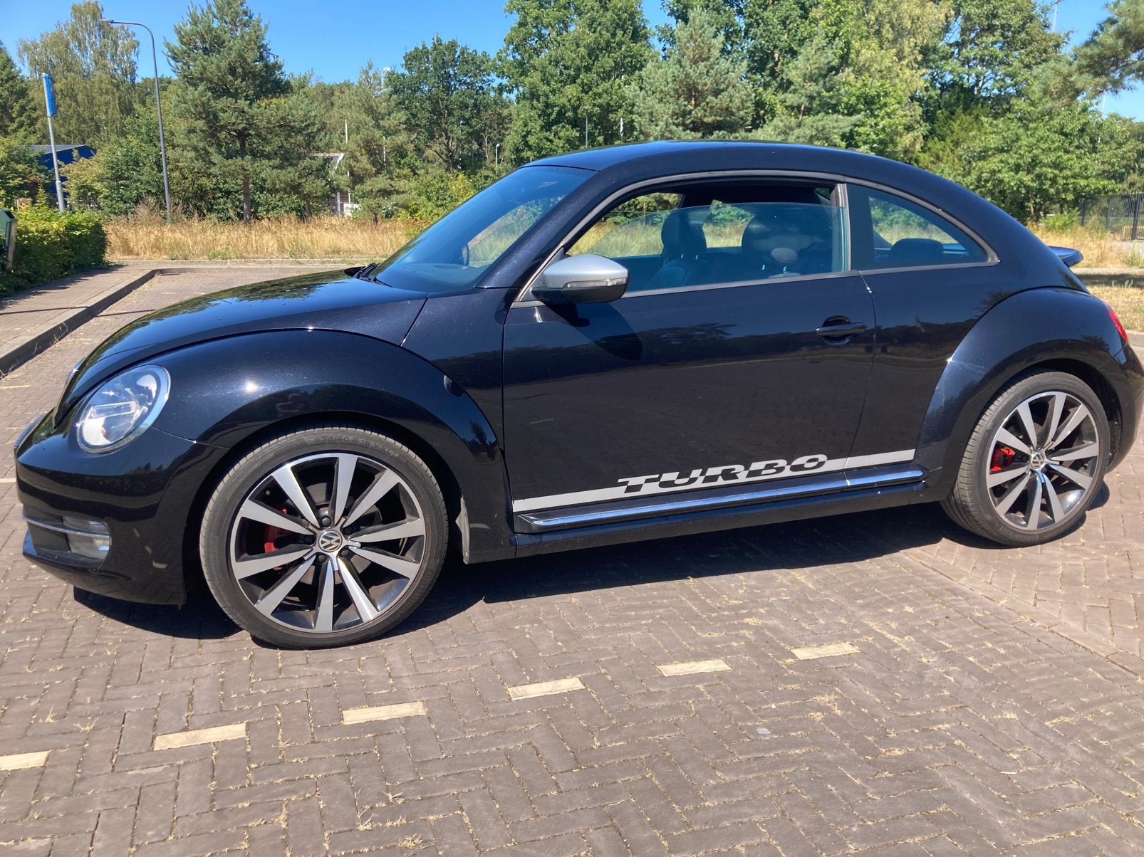 Volkswagen Beetle (Kever) 2.0 TSI 147KW DSG 2011 Zwart, Auto's, 4 cilinders, 1984 cc, 4 stoelen, Zwart