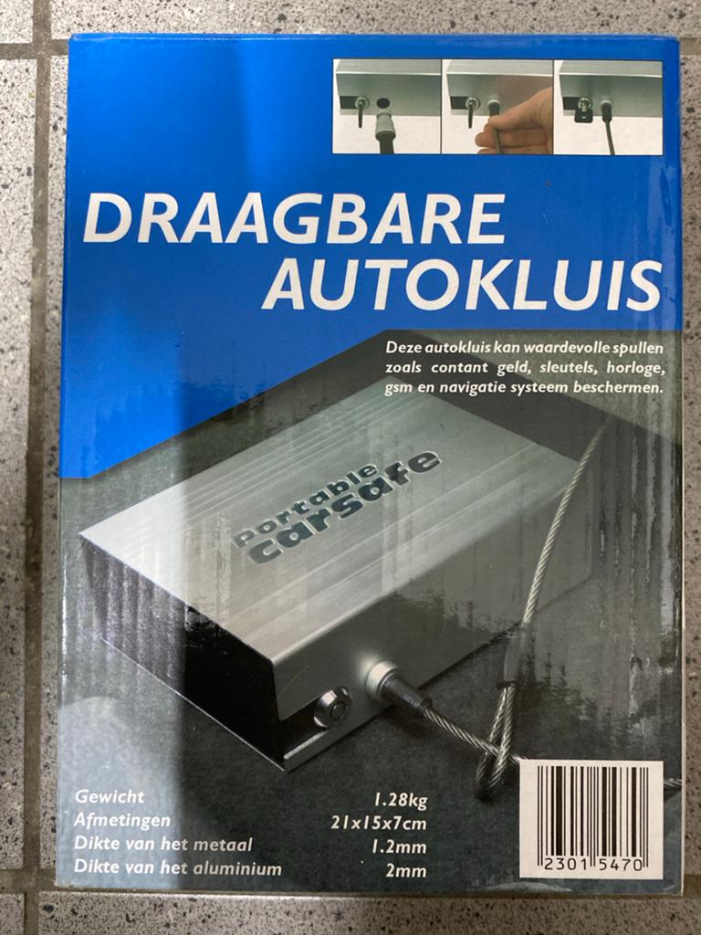 Draagbare Autokluis - Portable CarSafe, Ophalen, Nieuw