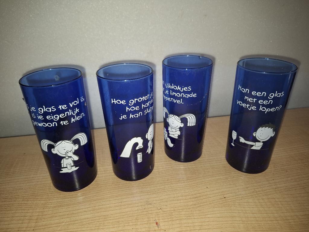 blue band glazen, Glas of Glazen, Ophalen of Verzenden, Overige stijlen, Glas