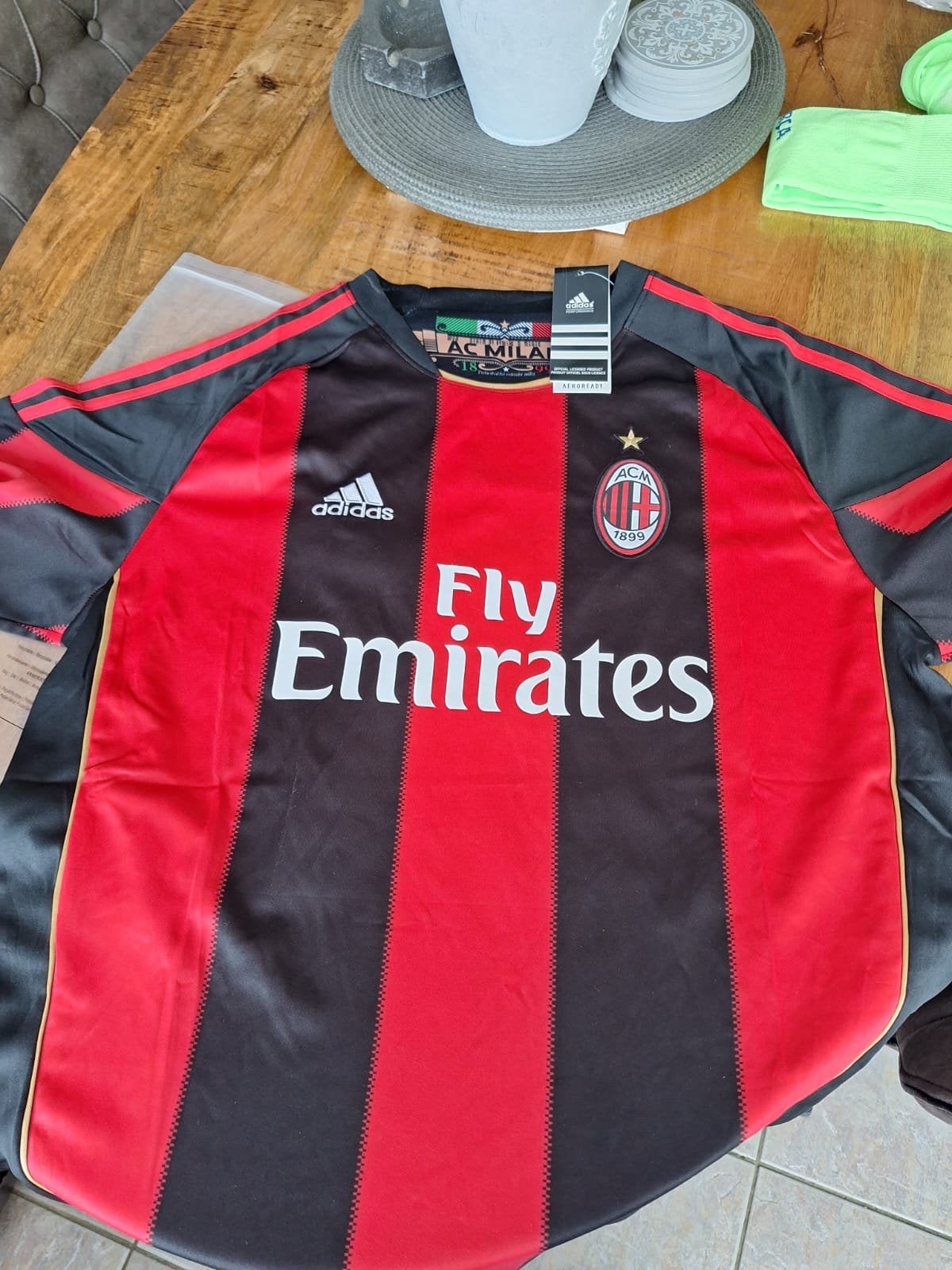 Ac milan voetbalshirt adidas Pirlo, Sport en Fitness, Voetbal, Maat XL, Ophalen of Verzenden, Nieuw, Shirt