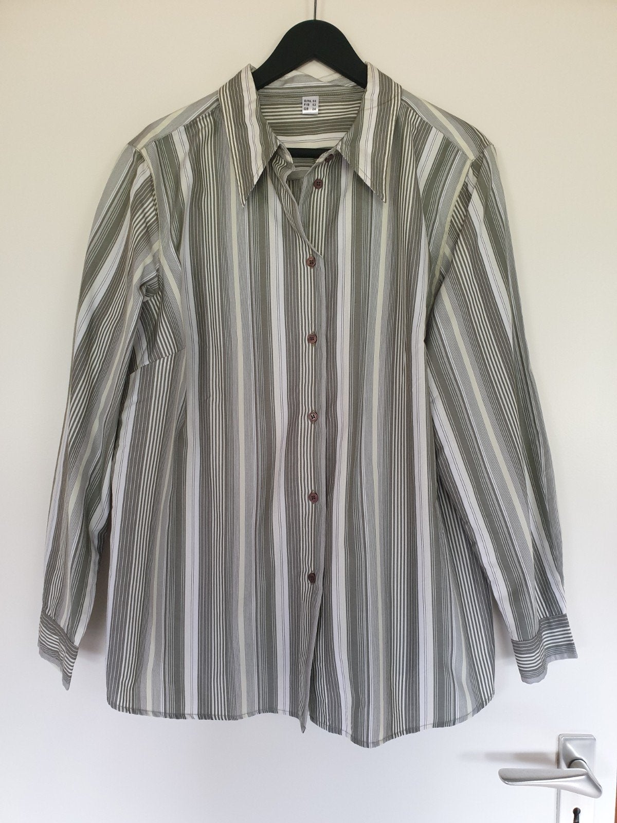 Dames blouse gestreept maat 50 *NIEUW*, Ophalen of Verzenden, Nieuw, Maat 46/48 (XL) of groter, Groen