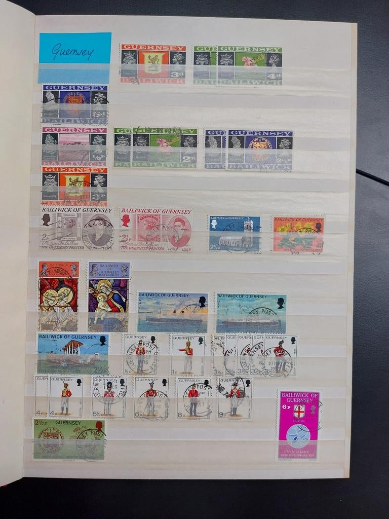 Verzameling postzegels en FDC Jersey, Guernsey & Isle of Man, Postzegels en Munten, Postzegels | Volle albums en Verzamelingen