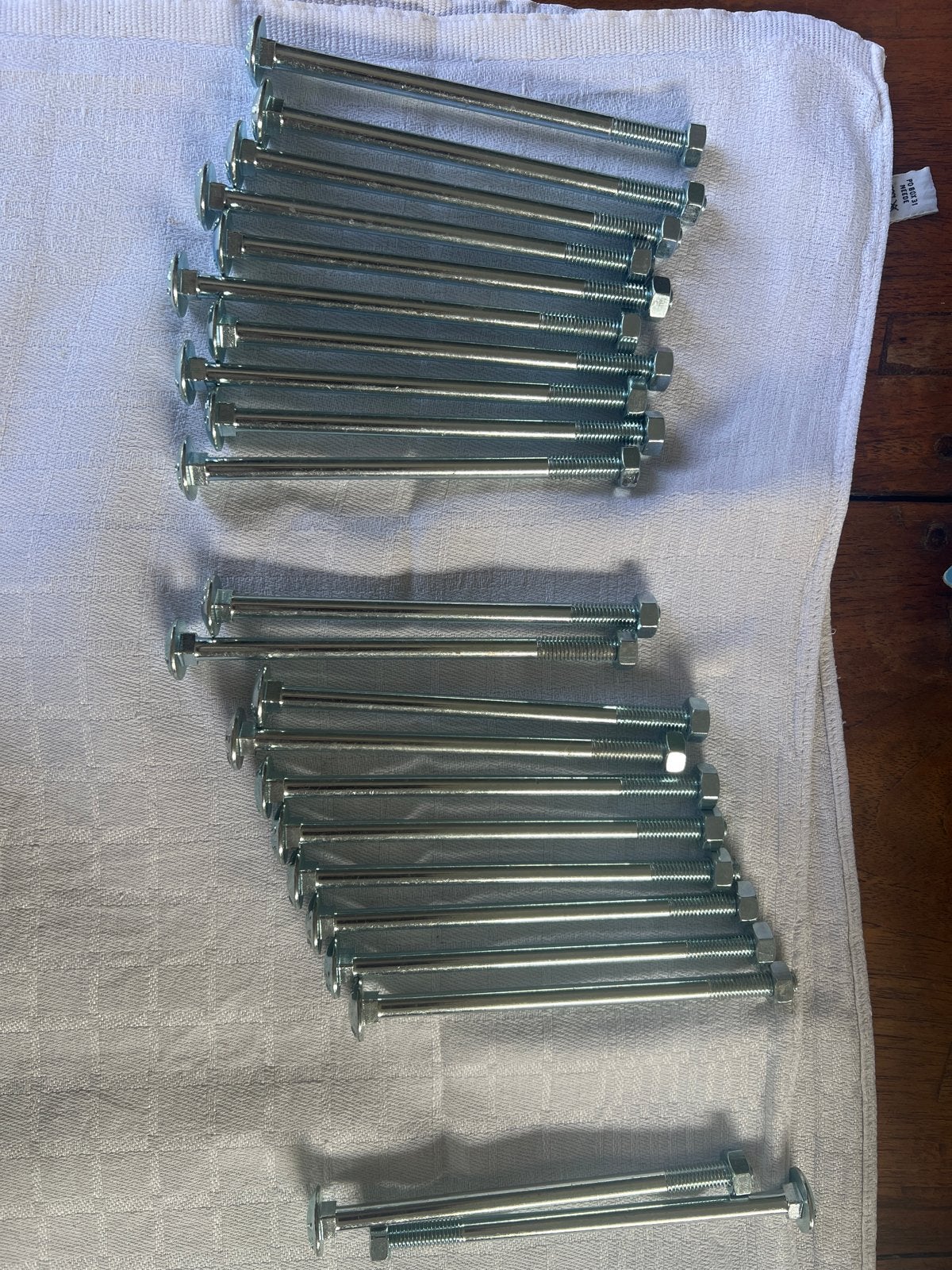 22 stuks M8 x 140 mm slotbouten met moeren, Ophalen of Verzenden, Nieuw, 100 tot 250 mm, Bouten of Moeren