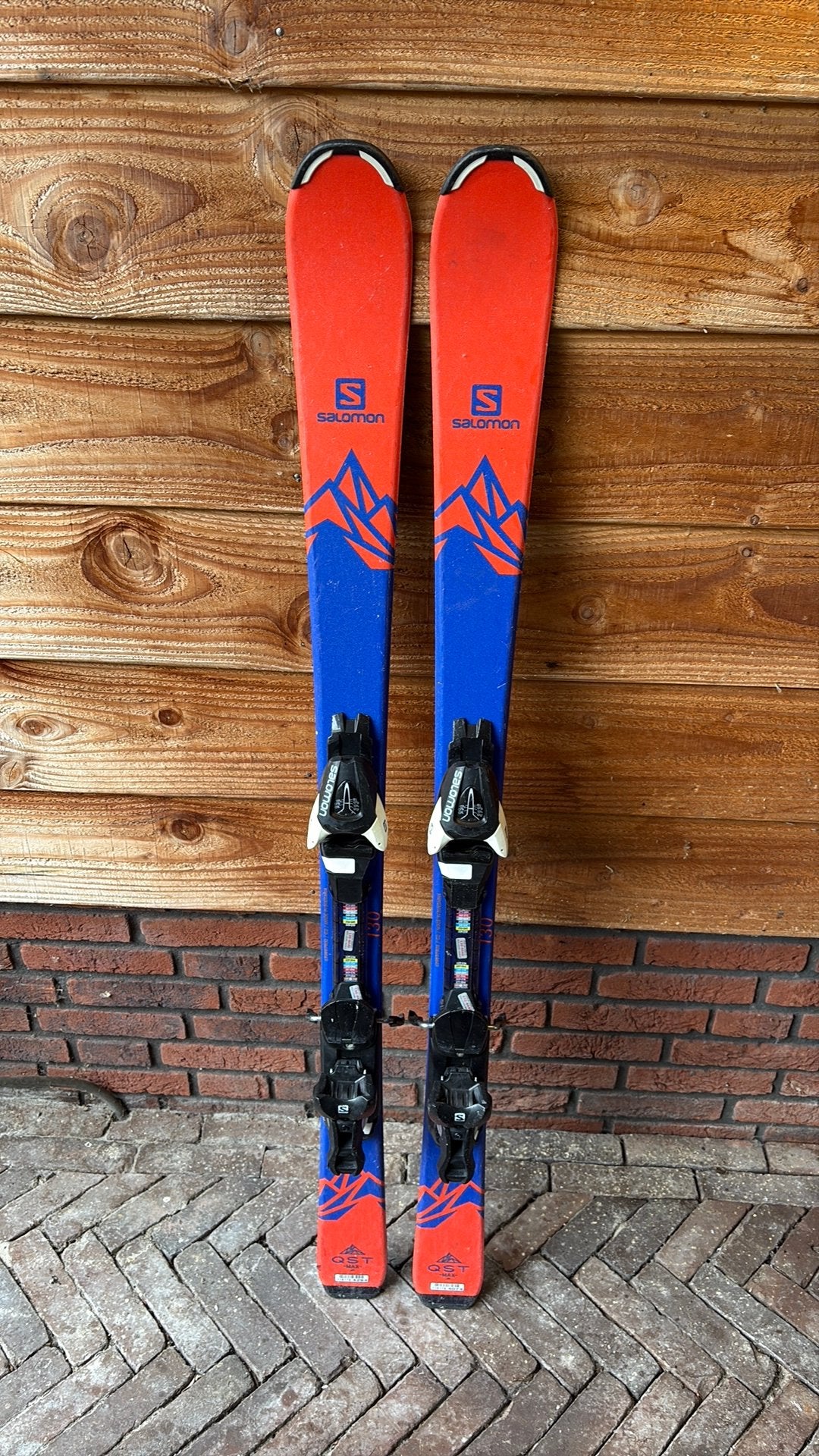Salomon QST Max JR Kinderski’s – 130 cm – Gewaxt & Geslepen, Sport en Fitness, 100 tot 140 cm, Zo goed als nieuw, Ski's, Salomon