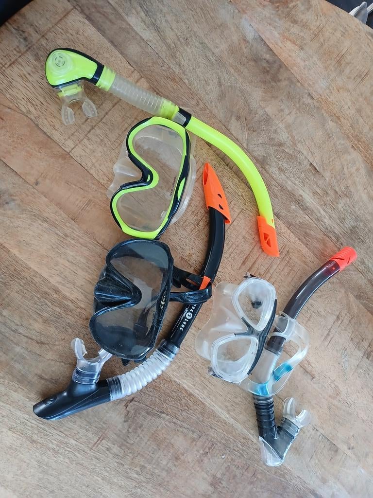 Snorkel sets, Ophalen of Verzenden, Zo goed als nieuw, Snorkelset