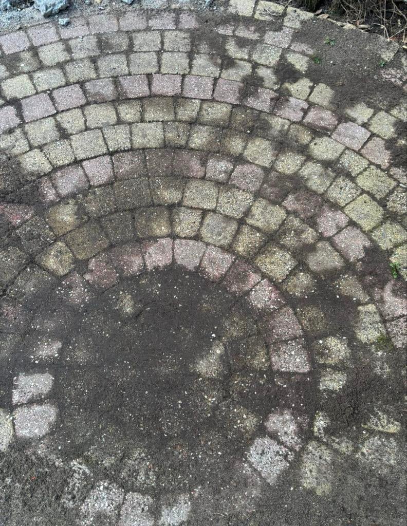 Mooie gebruikte klinkercirkel voor terras of zitgedeelte, Ophalen, Klinkers, Zo goed als nieuw, Minder dan 5 m²