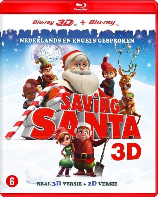 Nieuw Saving Santa, Real 3D versie + 2D versie Blu-Ray disc, Nederlands, Film, Ophalen of Verzenden, Vanaf 6 jaar