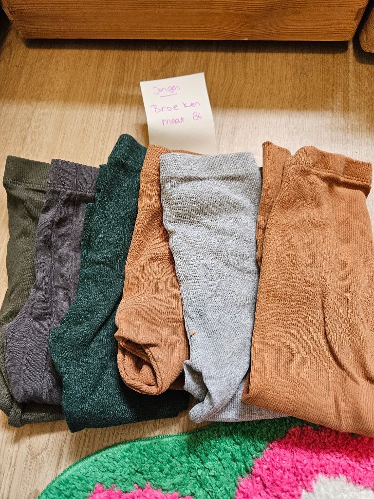 Pakket dunne broeken/ leggings - jongen maat 86, Kinderen en Baby's, Babykleding | Maat 86, Ophalen of Verzenden, Gebruikt, Jongetje