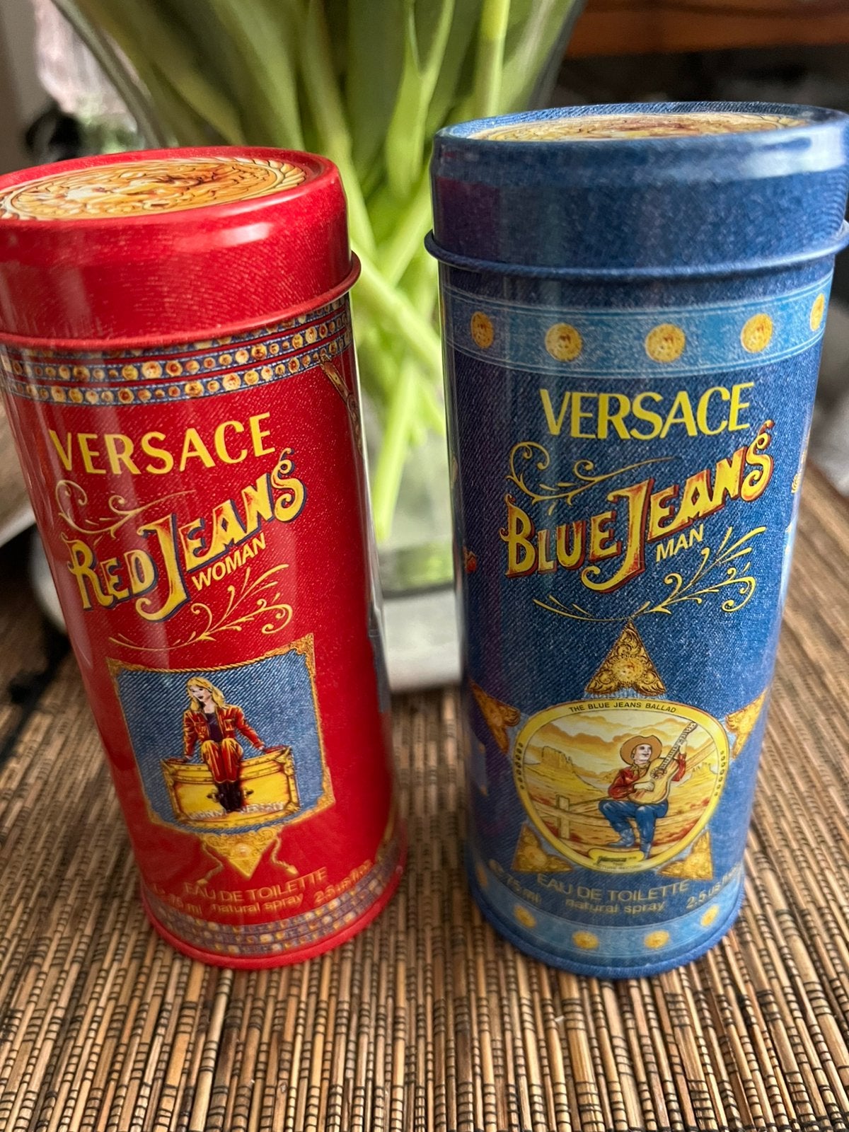 2 versace / heren en dames geurtjes nieuw!!!!, Ophalen of Verzenden, Zo goed als nieuw, Miniatuur