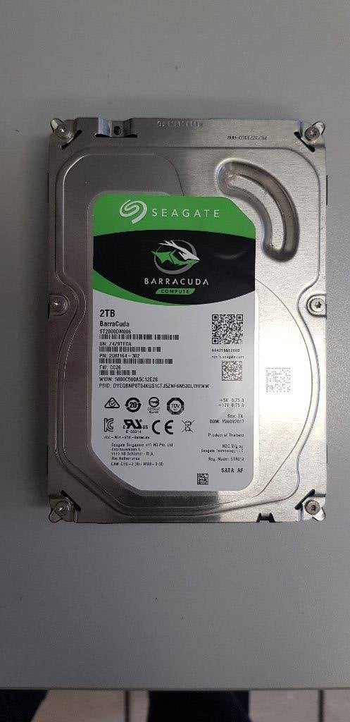 Seagate Barracuda 2Tb Harde schijf, Intern, Gebruikt, Ophalen of Verzenden, Desktop