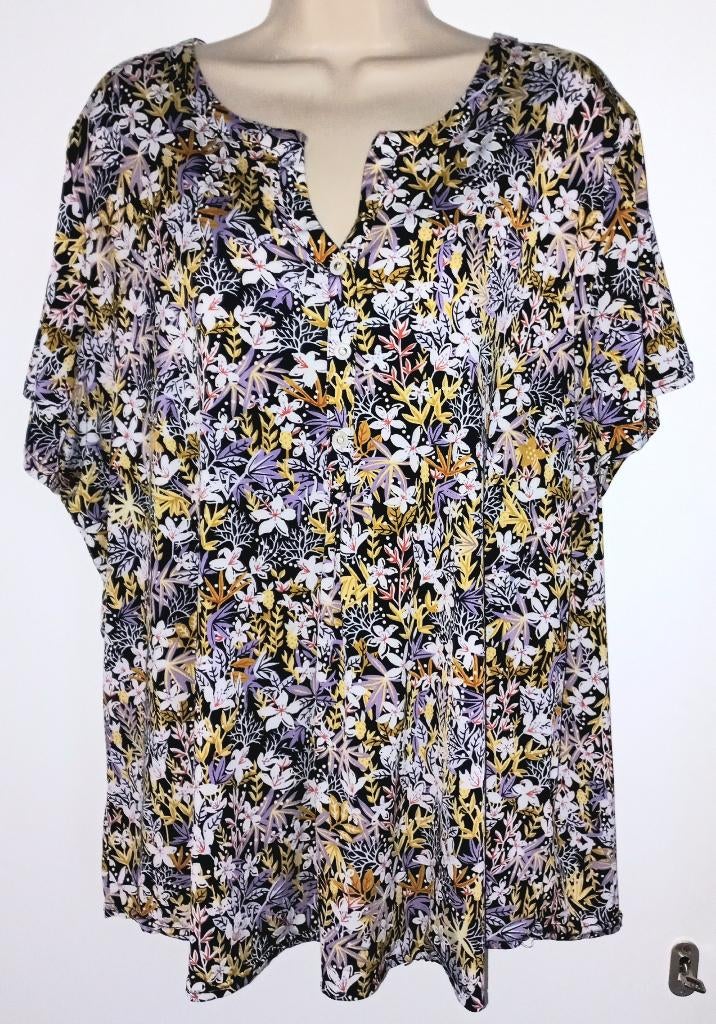 Paprika top maat 3XL (52), Kleding | Dames, Ophalen of Verzenden, Zo goed als nieuw, Zwart, Shirt of Top
