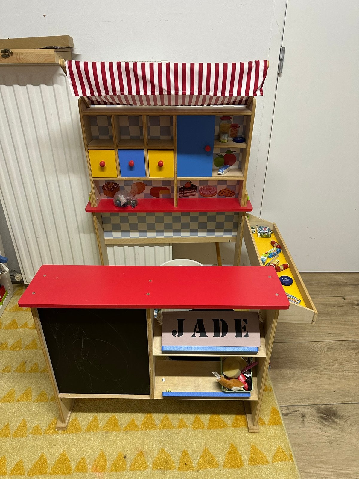 Houten Speelgoedwinkel / Marktkraam voor Kinderen, Ophalen of Verzenden, Gebruikt, Jongen of Meisje