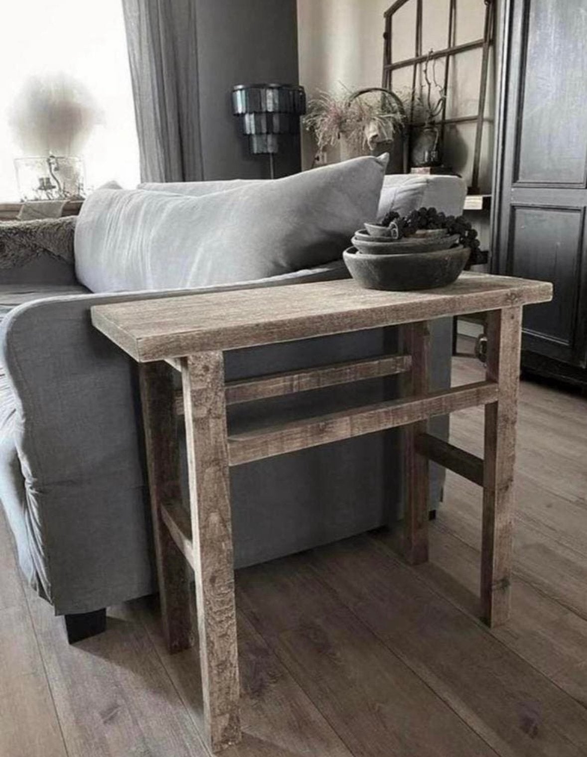 ~Stoer Sober Landelijk Houten Bijzettafeltje/Sidetable~, Ophalen of Verzenden, Nieuw