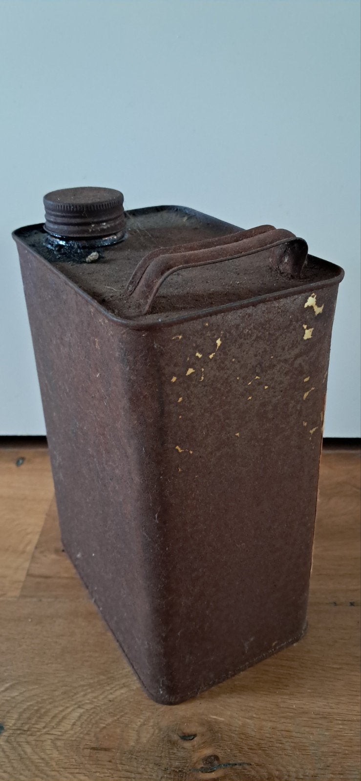 Vintage Olieblik:, Verzamelen, Ophalen of Verzenden
