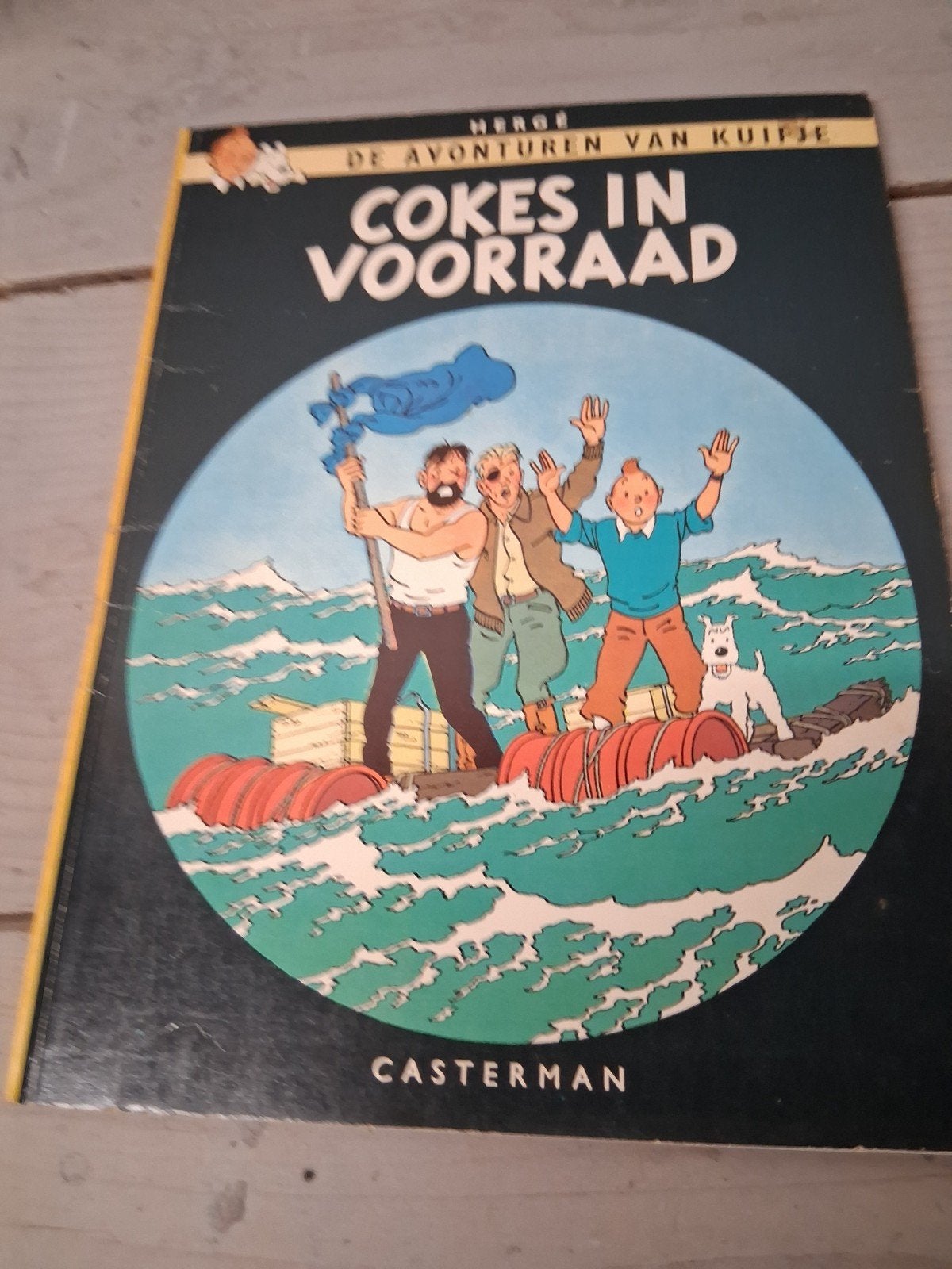 Kuifje cokes in voorraad 1958, Boeken, Eén stripboek, Ophalen of Verzenden