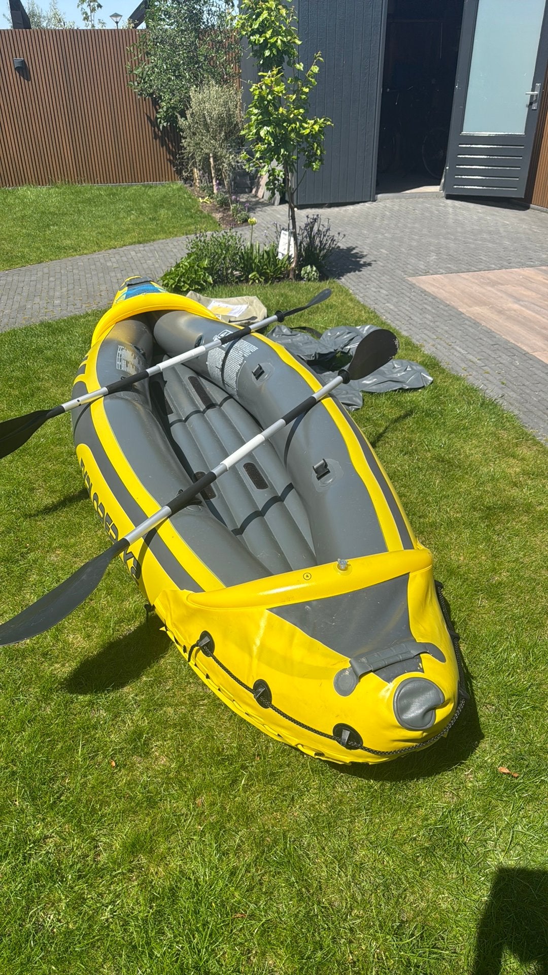 Intex Exploder K2 - Opblaasbare 2 persoons kano, Watersport en Boten, Kano's, Zo goed als nieuw, Overige typen, Twee personen