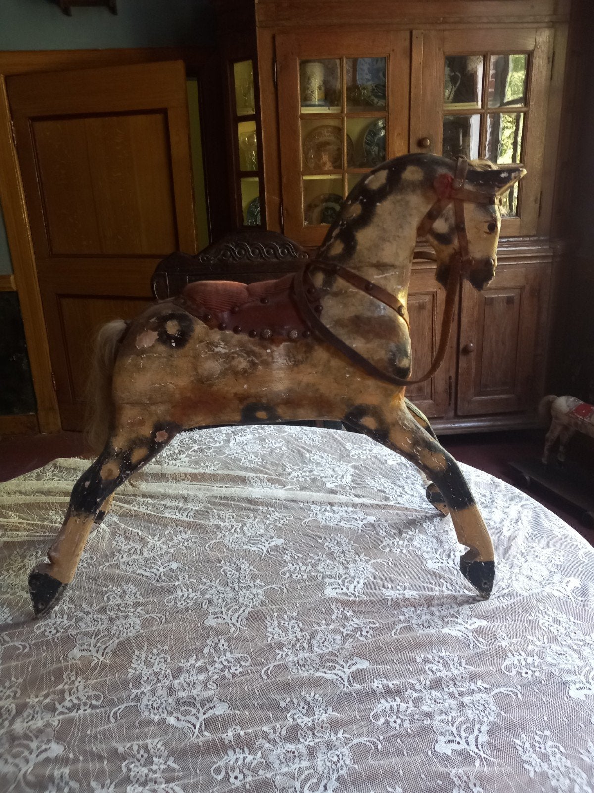 Oud speelgoed paardje, Antiek en Kunst, Curiosa en Brocante, Ophalen