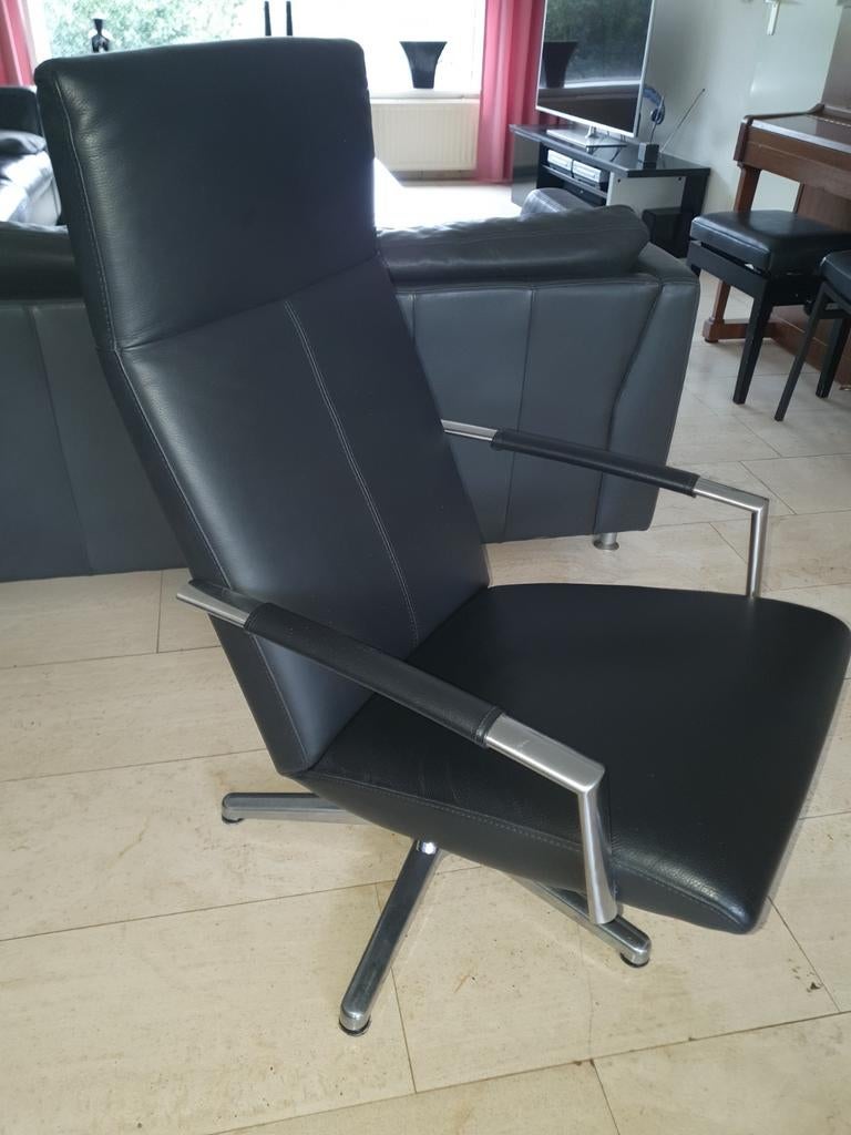 GEALUX VOLO EARTH FAUTEUIL LEER, Huis en Inrichting, Ophalen, Zo goed als nieuw, Leer, 50 tot 75 cm