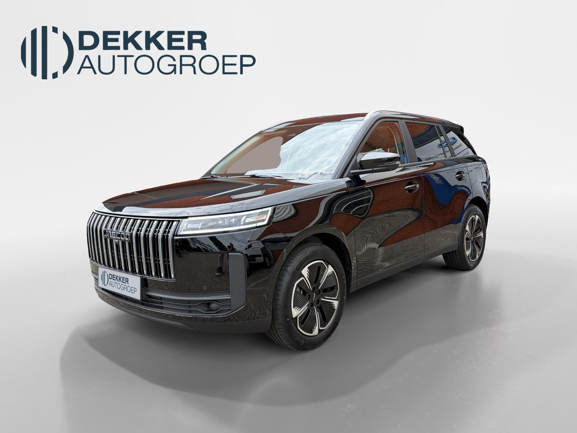 Jaecoo 5 1.5 T-GDi SHS-H Exclusive, Auto's, Gebruikt, 4 cilinders, 2 kWh, Zwart