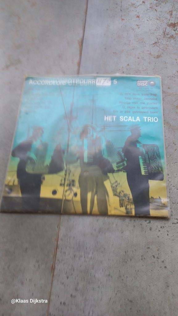 Het Scala Trio - Accordeonpotpourri 5, Gebruikt, 7 inch, Ophalen of Verzenden, Levenslied of Smartlap