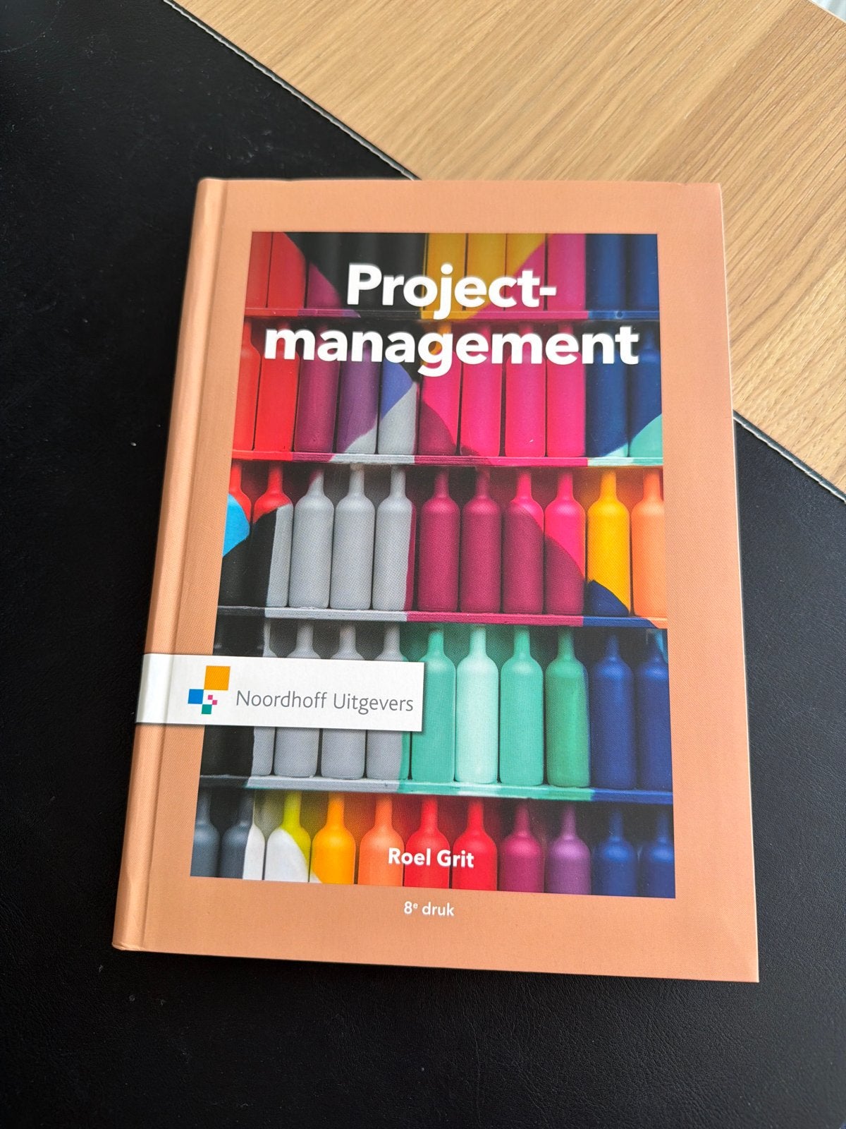 Projectmanagement - Roel Grit (8e druk) - Noordhoff, Boeken, Ophalen of Verzenden, Gamma, Zo goed als nieuw, HBO