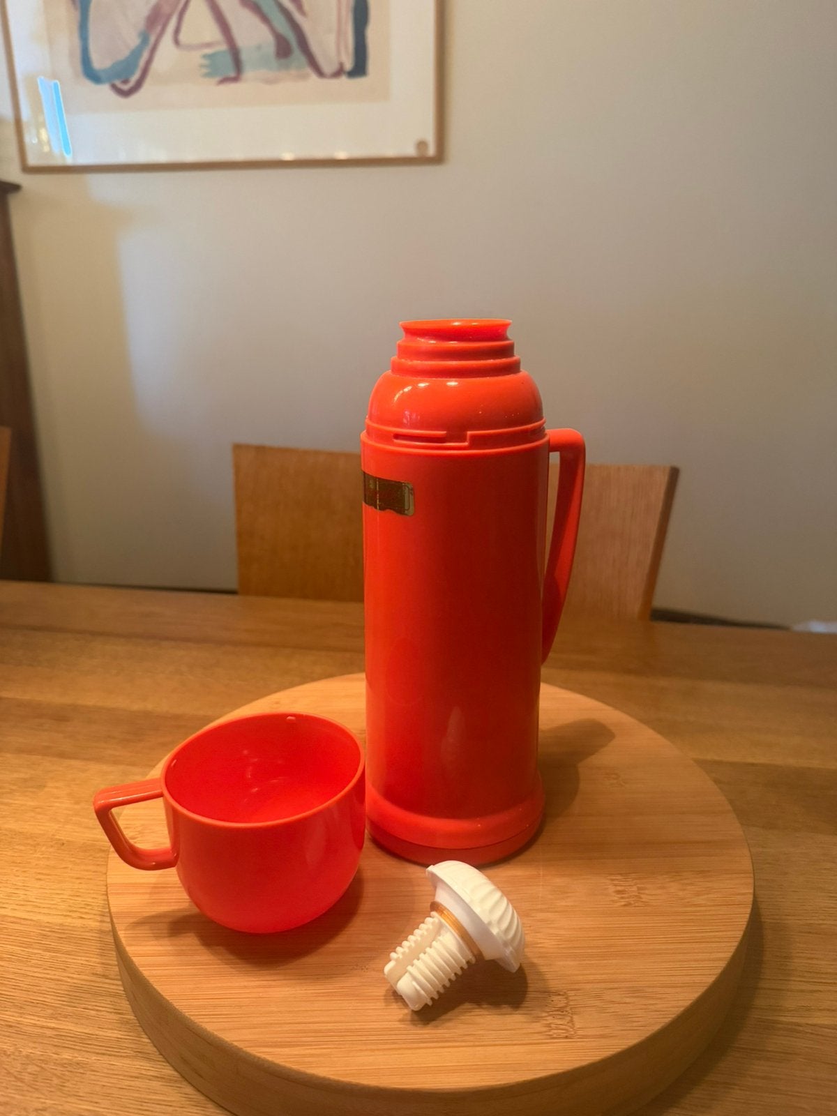 Retro Seagull thermoskan 0,45 liter., Ophalen of Verzenden, Kunststof
