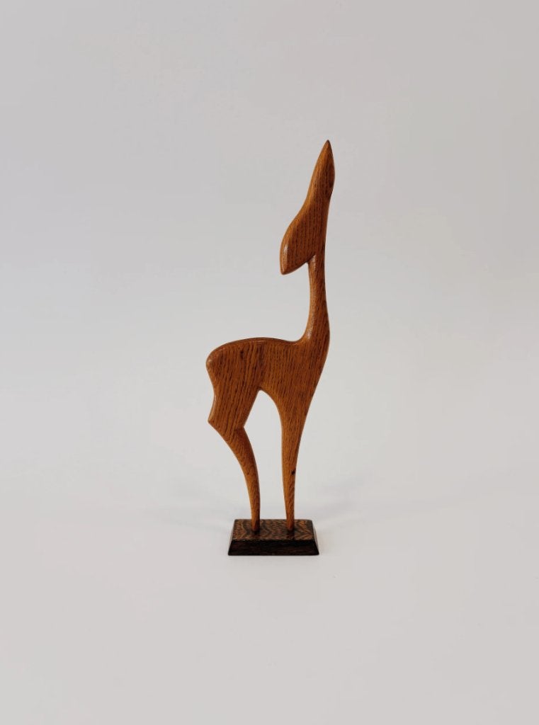 VINTAGE HOUTEN HERT, Ophalen of Verzenden