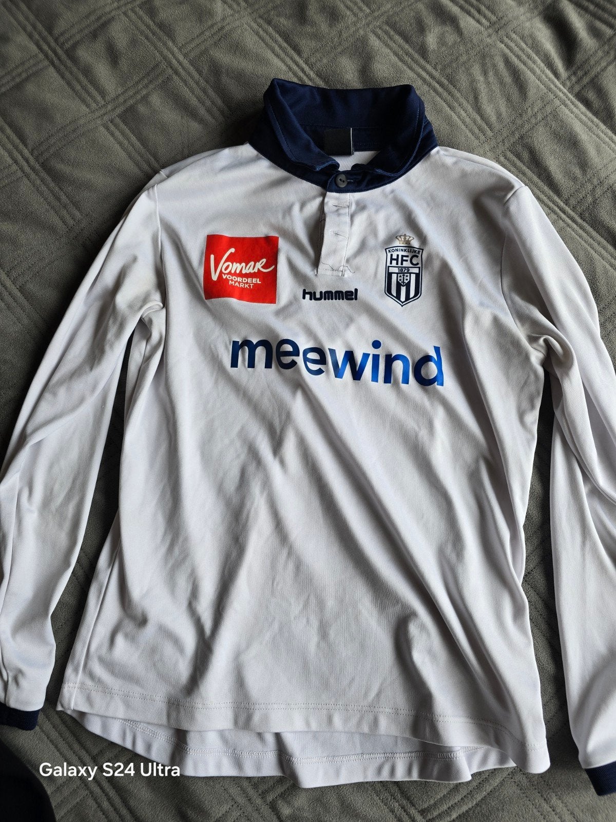 HFC, wedstrijd, voetbalshirt, maat 152, Ophalen, Gebruikt, Sport- of Zwemkleding, Hummel