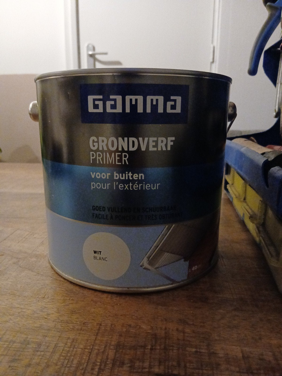 Nieuw wit grondverf buiten., Doe-het-zelf en Verbouw, Verf, Beits en Lak, Ophalen of Verzenden, Nieuw, Wit