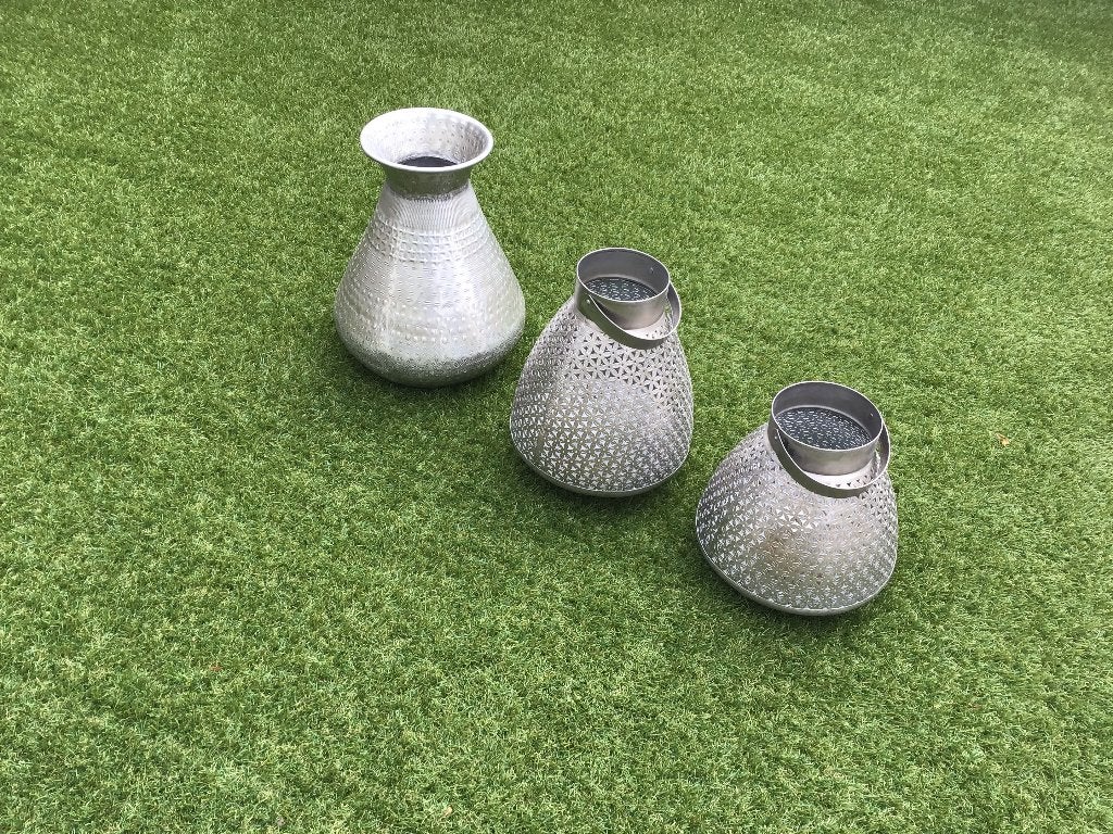 Windlicht kaarsenhouder Oosters, Huis en Inrichting, Woonaccessoires | Kandelaars en Kaarsen, Ophalen, Gebruikt, Metaal, Kandelaar