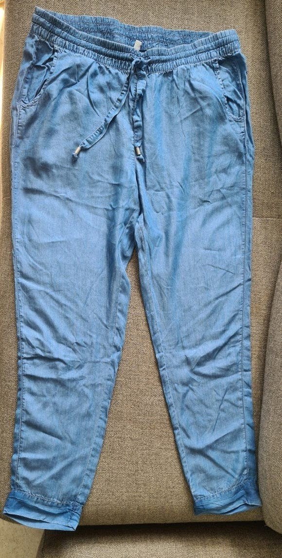 Hema dunne jeans zomerbroek in nieuwstaat, maat M, Maat 38/40 (M), Blauw, Nieuw, Ophalen of Verzenden