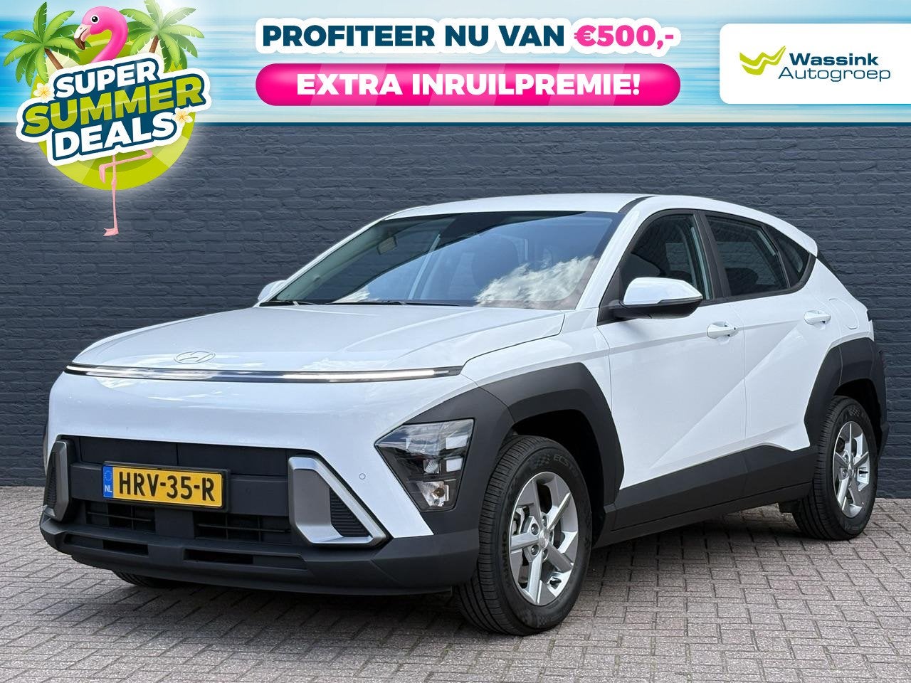 Hyundai Kona 1.6 GDI HEV HYBRIDE 141pk AUTOMAAT Comfort | SU, Auto's, Hyundai, Stof, Gebruikt, Euro 6, 2 kWh