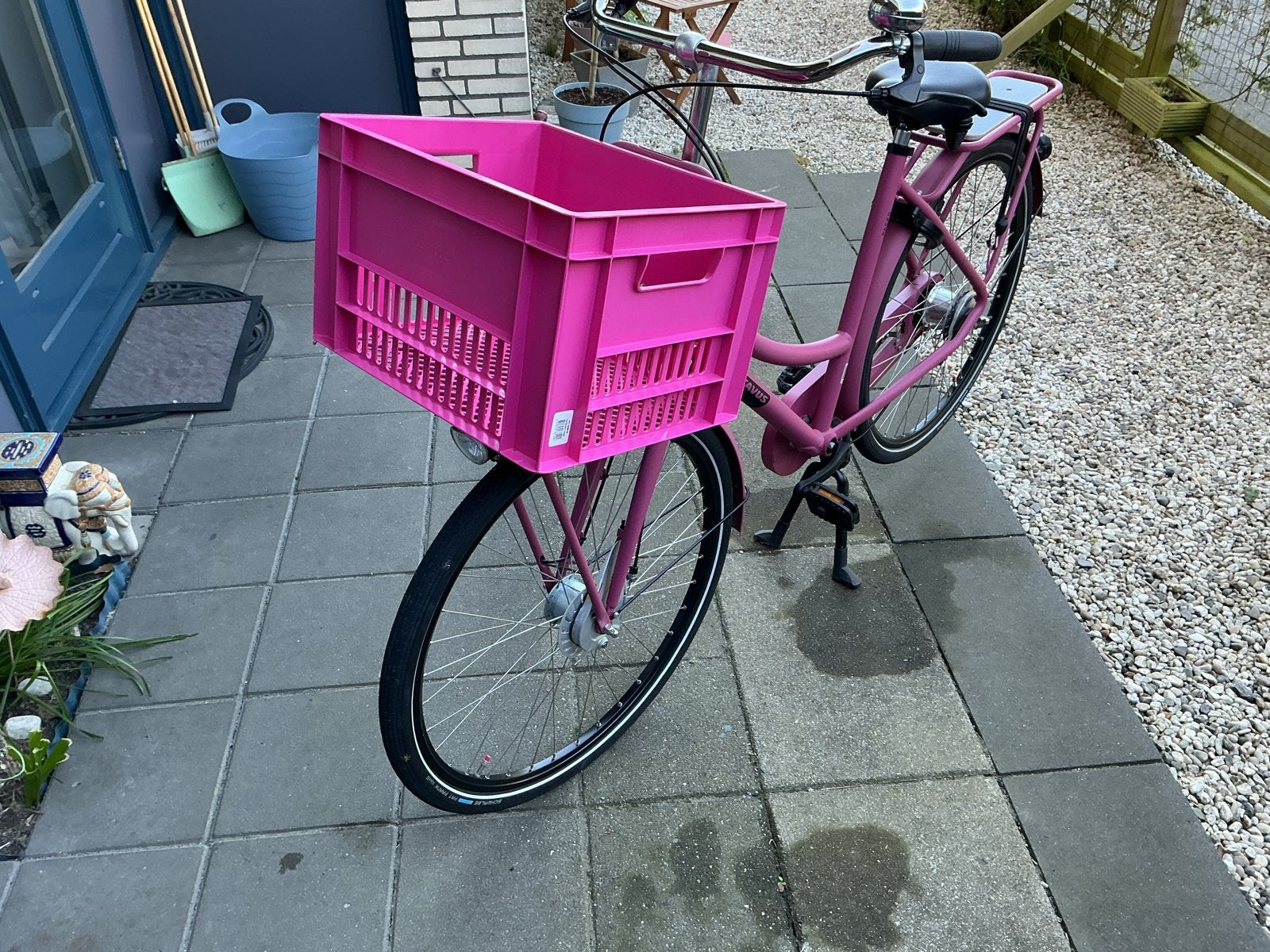 Batavus packd Damesfiets met Roze Krat, Fietsen en Brommers, Fietsen | Dames | Damesfietsen, Ophalen, Versnellingen, Batavus, Trommelrem
