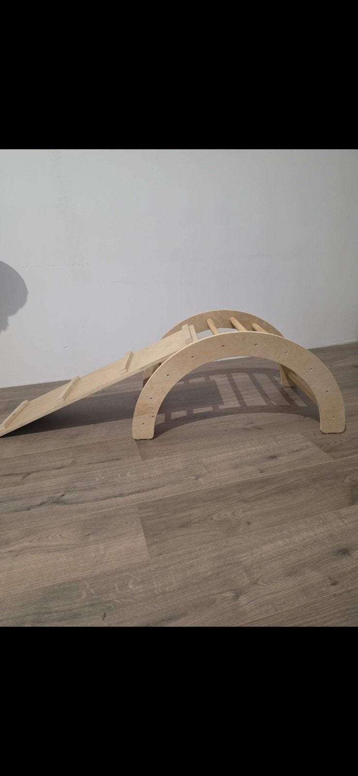 Houten speeltoestel voor kinderen - Klimboog en glijbaan, Kinderen en Baby's, Speelgoed | Buiten | Speeltoestellen, Ophalen, Glijbaan