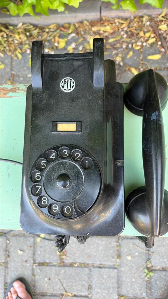 Vinted bakeliet ptt telefoon 1955, Ophalen of Verzenden, Gebruikt, 1 handset, Stralingsarm