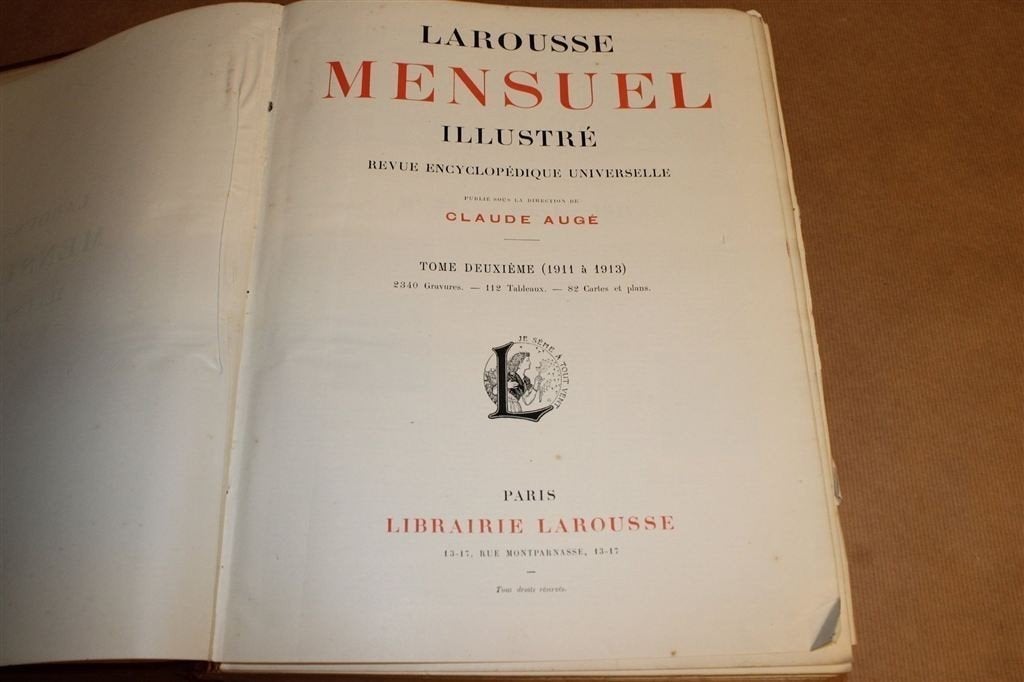 Larousse Encyclopedie [1911-1913] — Met 2340 Gravures, Antiek en Kunst, Ophalen of Verzenden