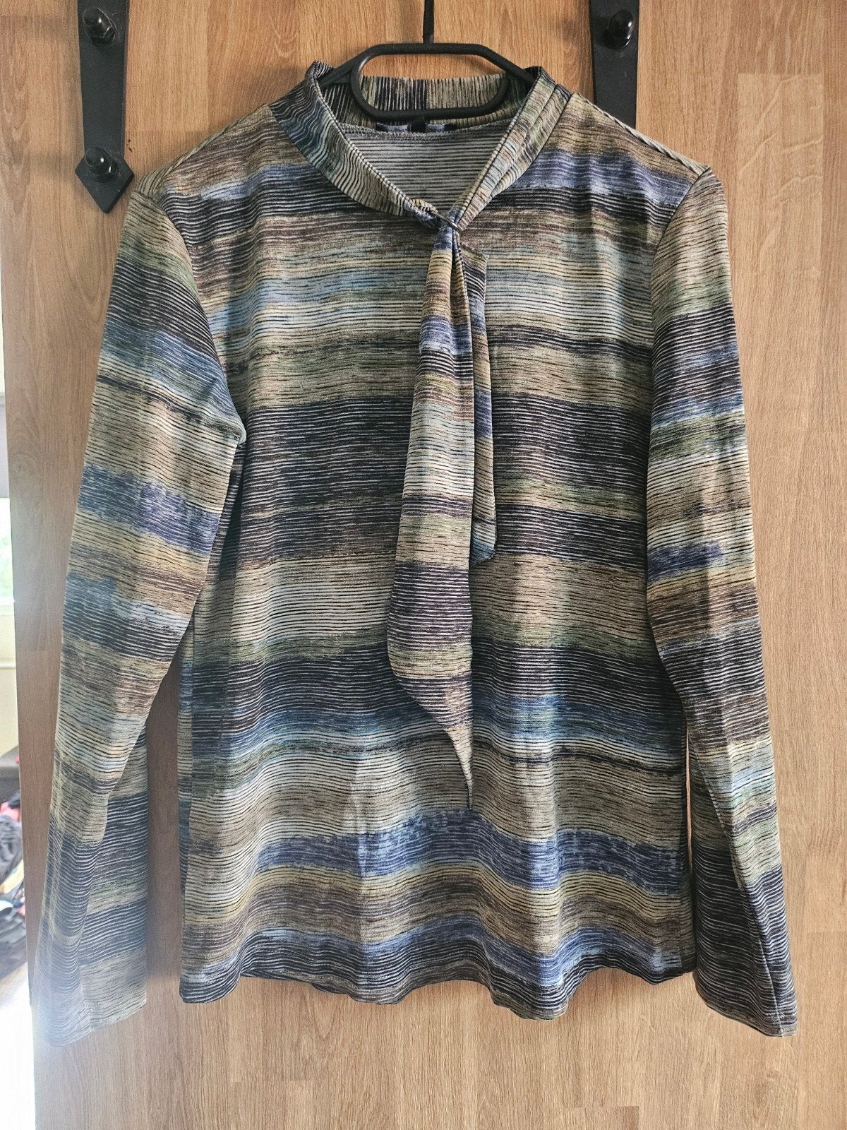 Sophia Perla Blouse met strikkraag - Maat M, Maat 38/40 (M), Meerkleurig, Ophalen of Verzenden, Zo goed als nieuw