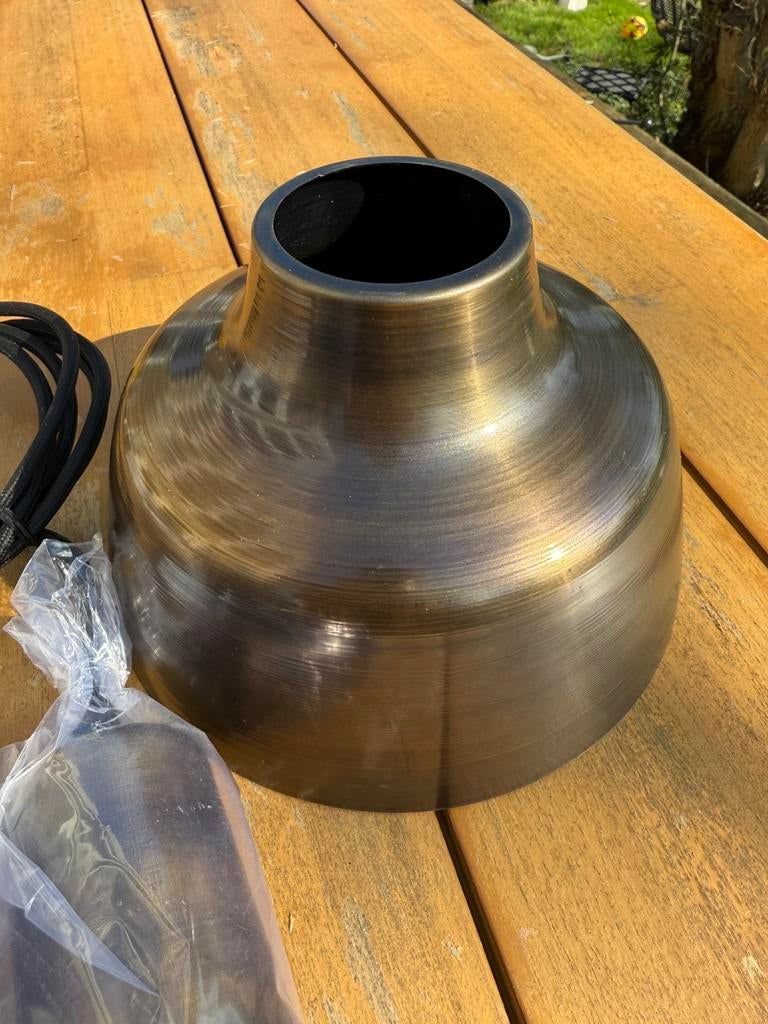 Vt Wonen old brass hanglamp, Ophalen, Zo goed als nieuw, Minder dan 50 cm