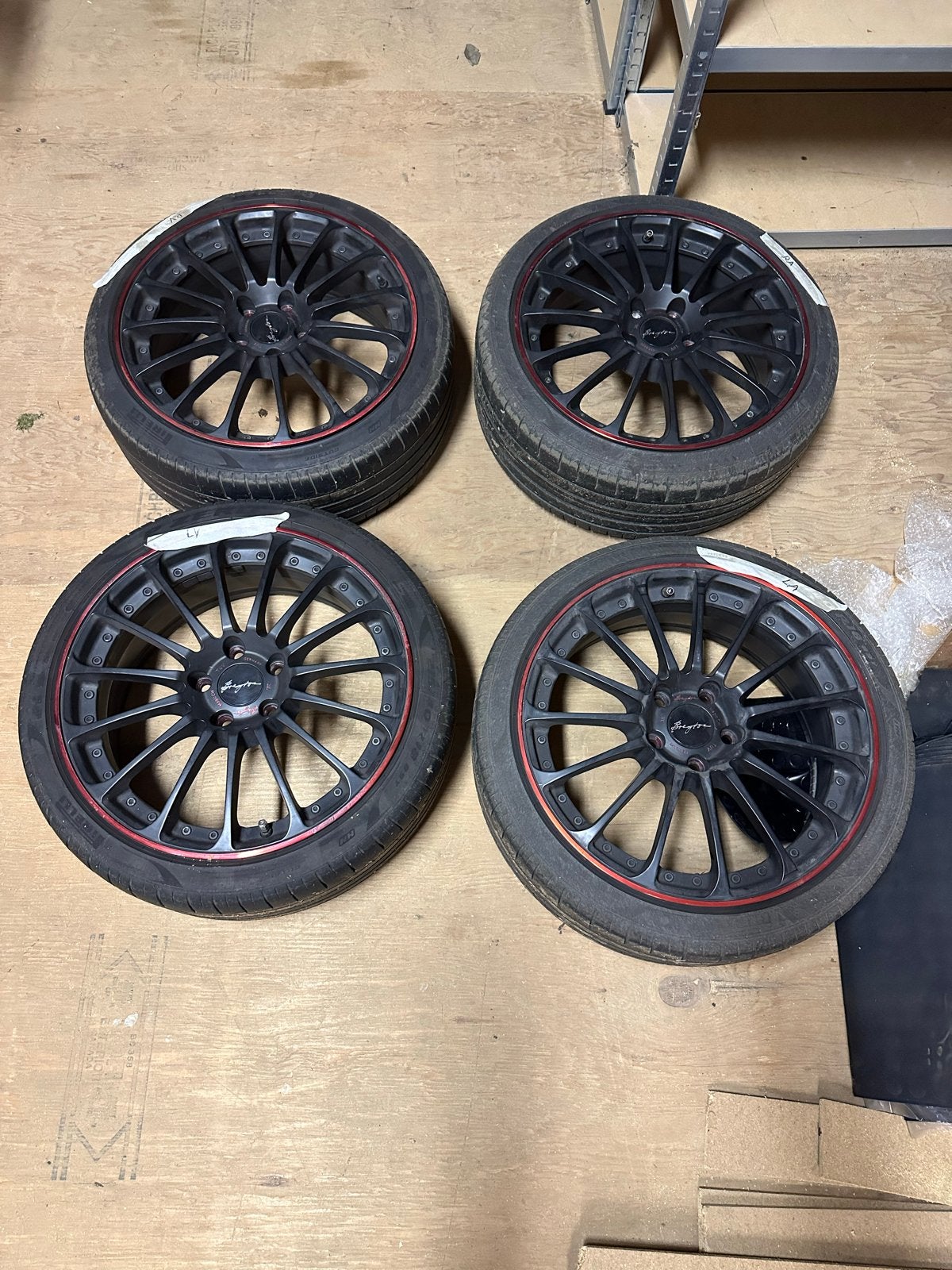 Set Breyton velgen met zomerbanden - 18 inch, Auto-onderdelen, Banden en Velgen, 18 inch, Banden en Velgen, Ophalen of Verzenden