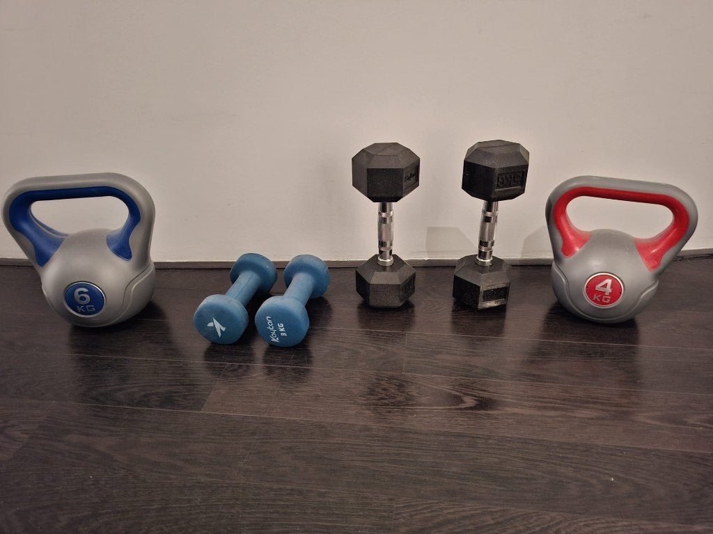 Verstelbare Fitness Step/Stepper met gewichten, Sport en Fitness, Fitnessmaterialen, Ophalen, Zo goed als nieuw, Stepbank