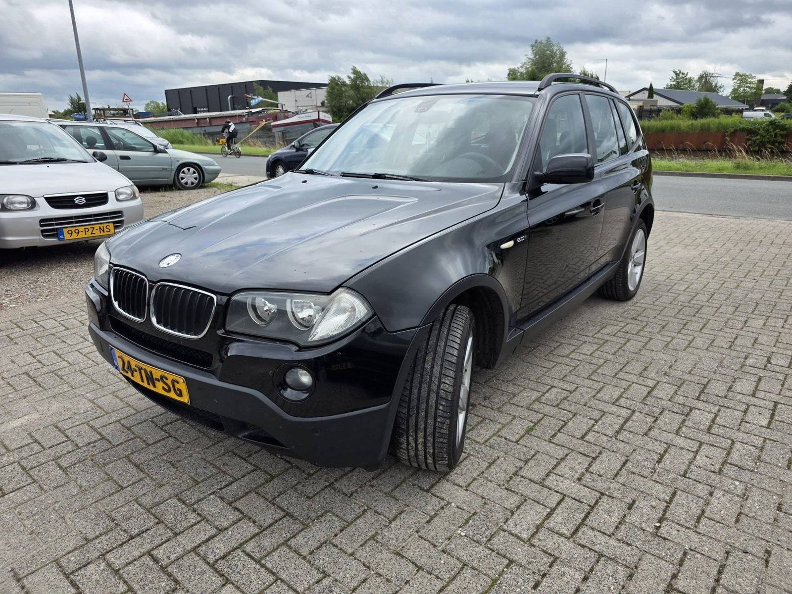 BMW X3 2.0 I 2006 Zwart, Auto's, 1995 cc, 4 cilinders, Zwart, Bedrijf