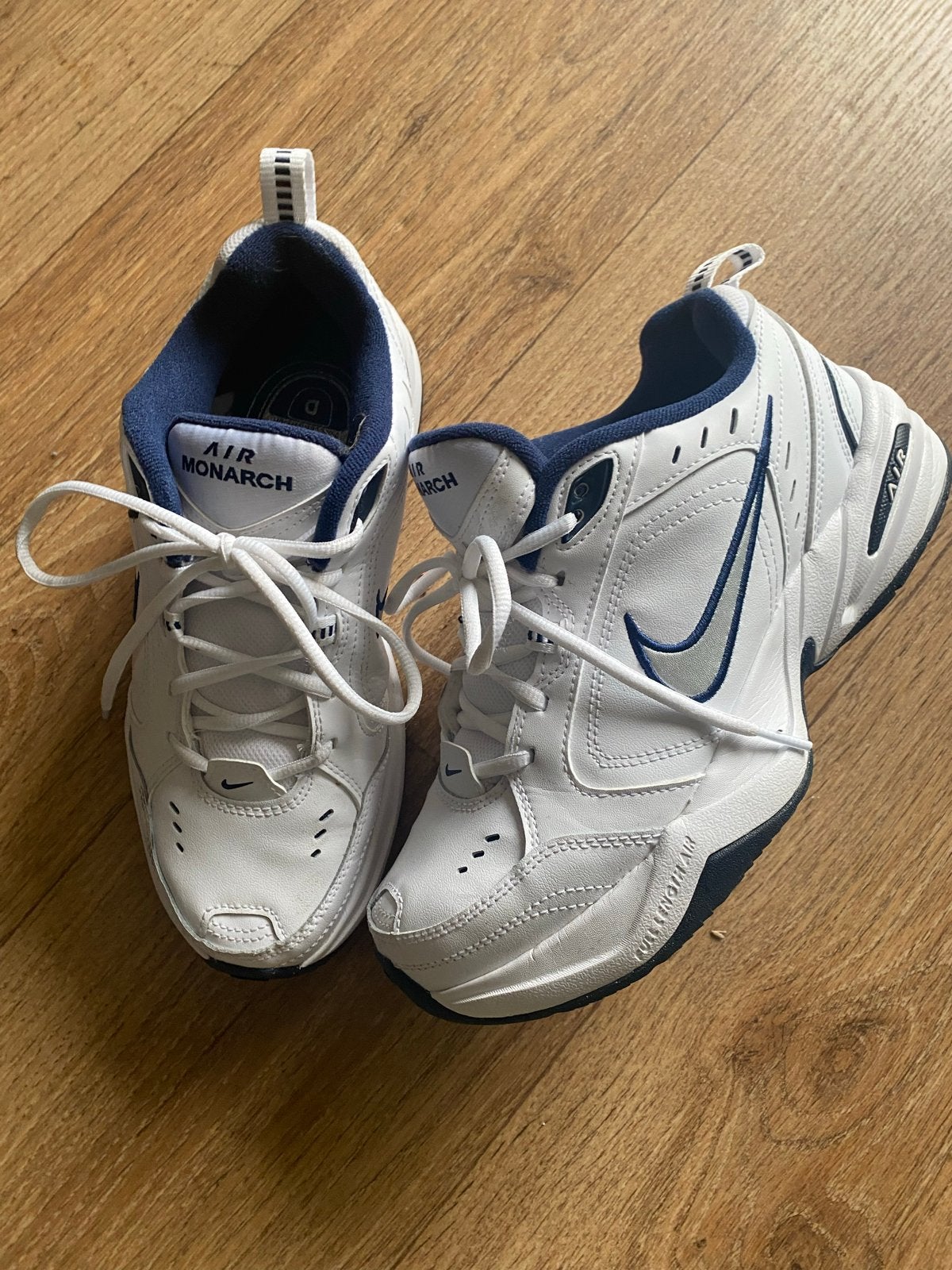Originele Nike Air Monarch Sneakers, Ophalen, Zo goed als nieuw, Wit, Sneakers of Gympen