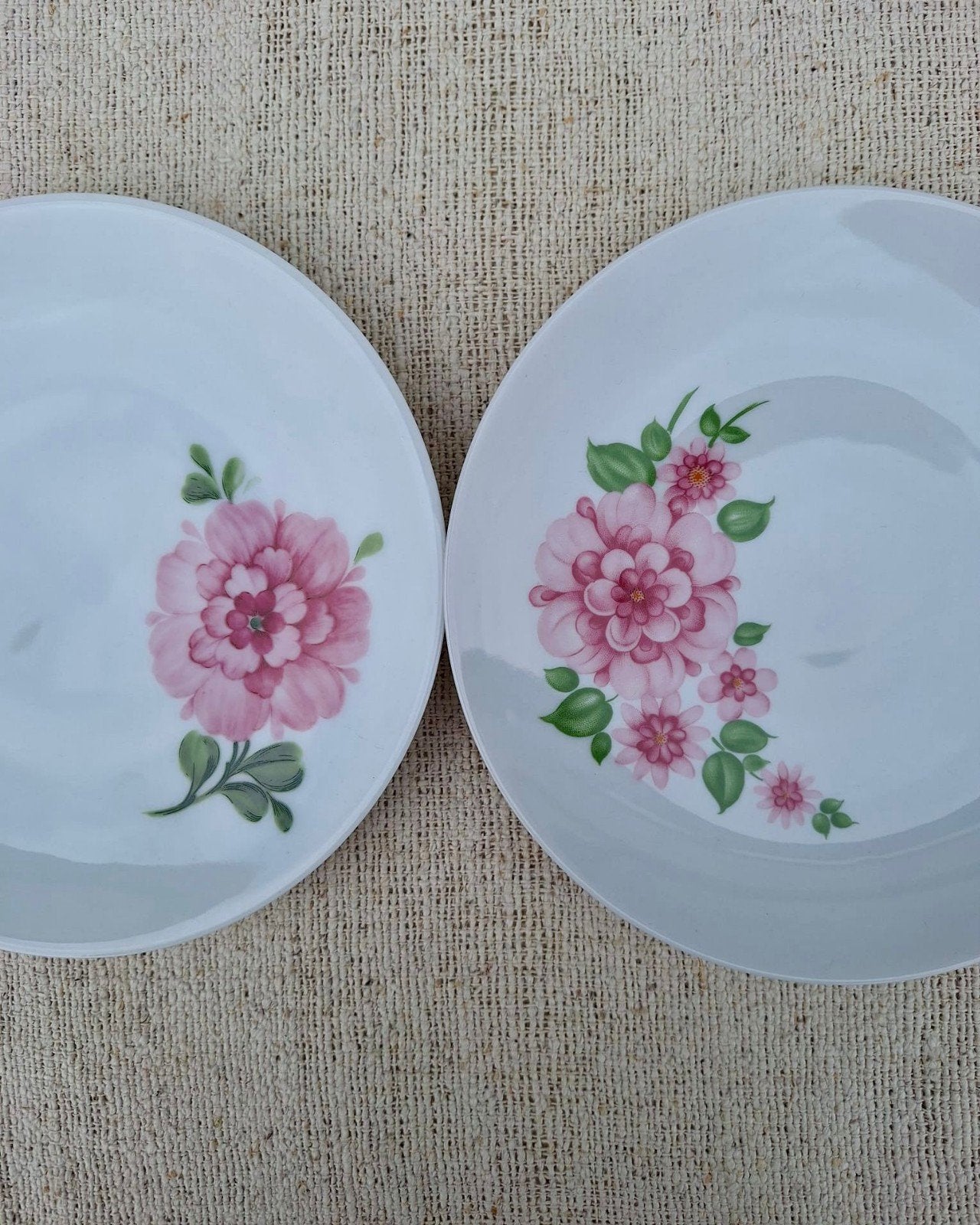 Vintage bordjes Bavaria roze bloem zie omschrijving, Bavaria, Ophalen of Verzenden, Zo goed als nieuw, Bord(en)