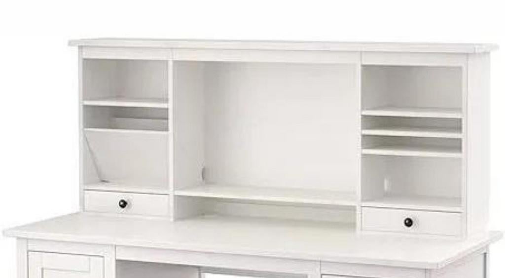 IKEA Hemnes bureau opzetstuk wit - Nette staat, Hout, Zo goed als nieuw, IKEA, Wit