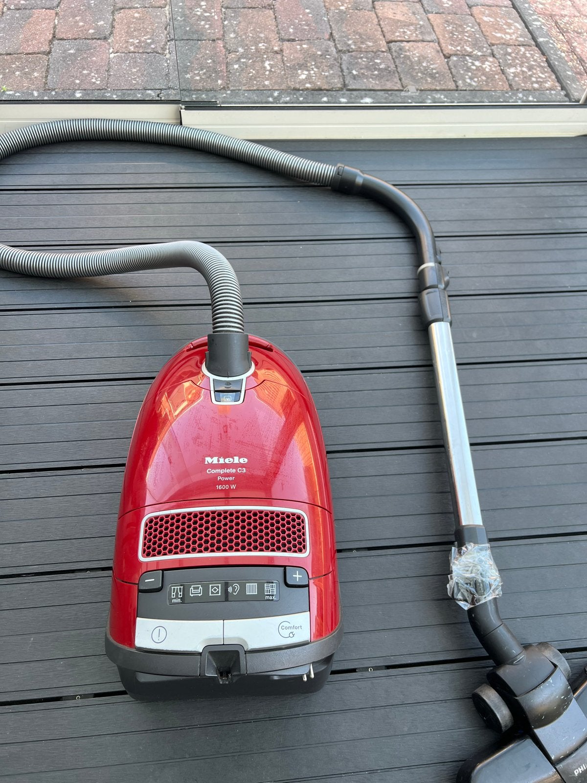 Miele Complete C2 PowerLine stofzuiger - Rood, Witgoed en Apparatuur, Stofzuigers, Stofzak, Gebruikt, Ophalen of Verzenden, 1600 tot 2000 watt